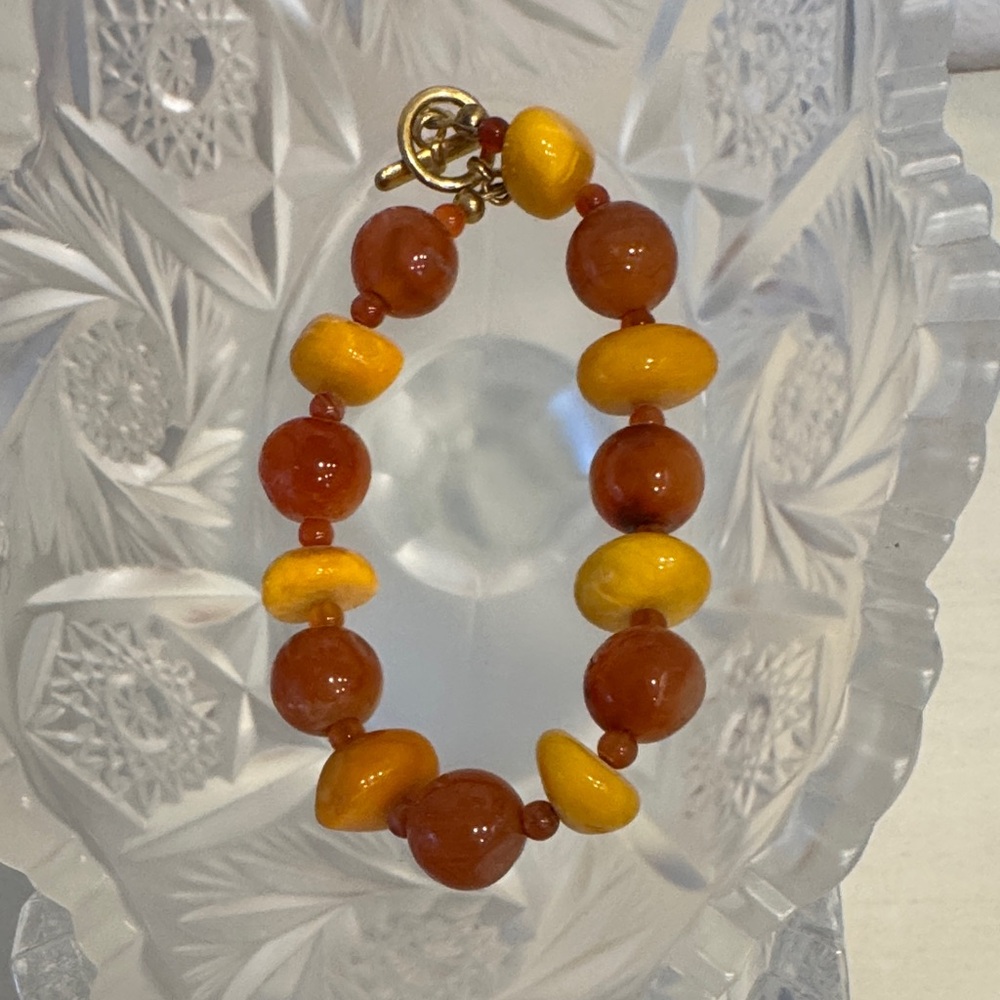 Elegant Amber Bracelet